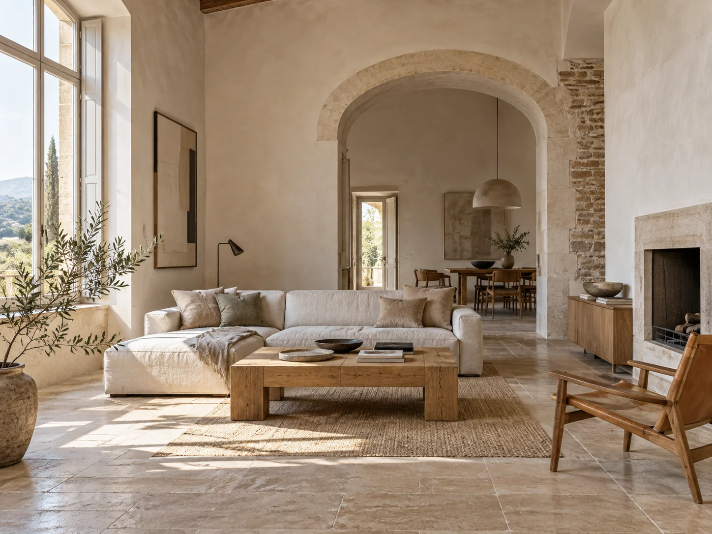 Ambiente interno con superfici rinnovate; immagine illustrativa